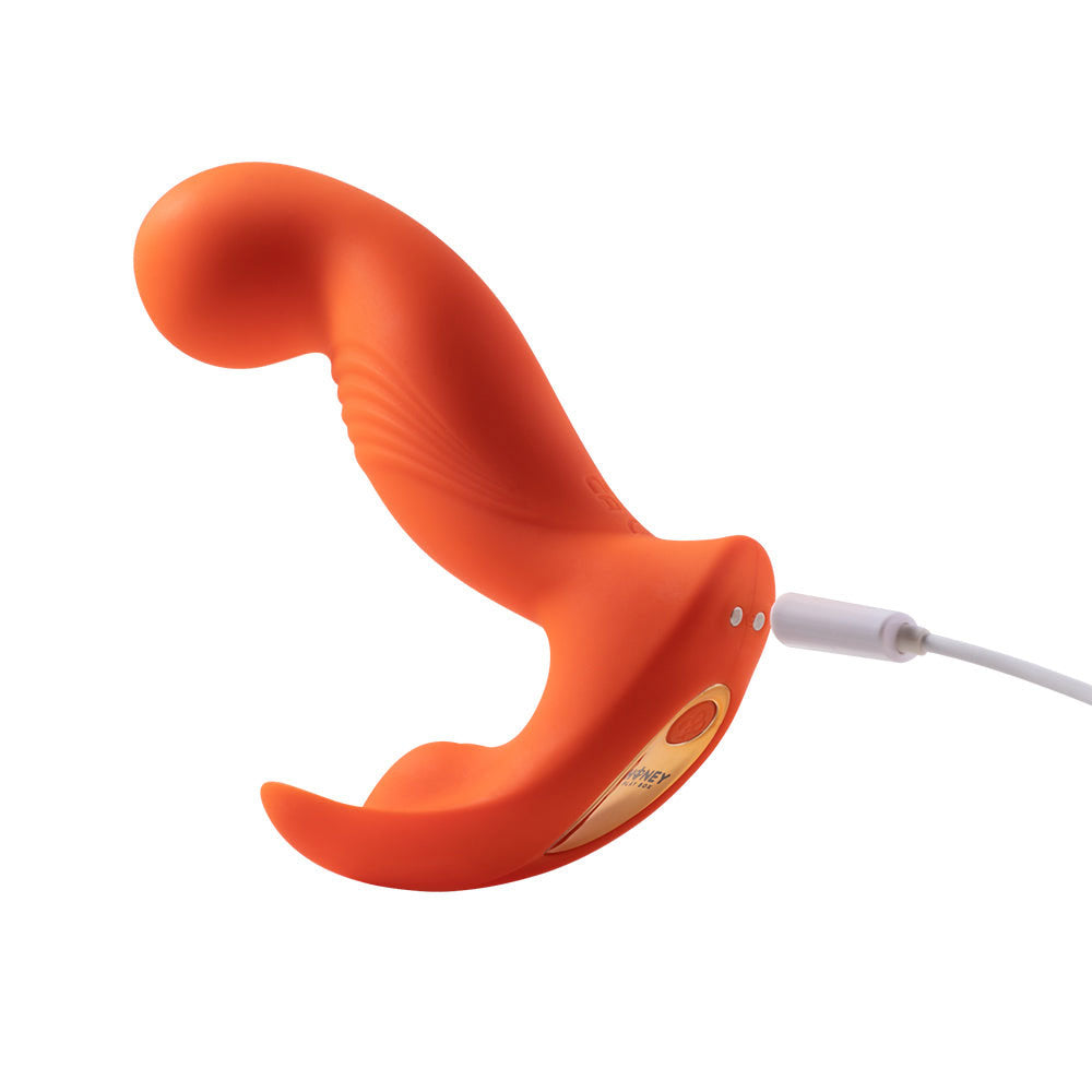 Crave 3 - G-Spot and Clit Vibrator - Orange Honey Play Box