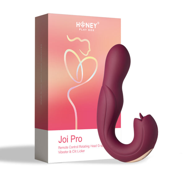 Joi Pro - Remote Control G-Spot and Clit  Stimulator - Maroon Honey Play Box