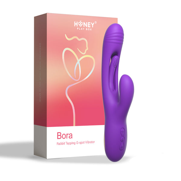 Bora - Rabbit Tapping G-Spot Vibrator - Purple Honey Play Box