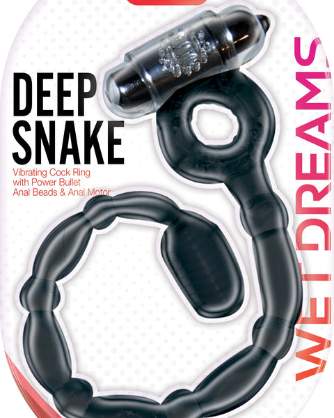 Wet Dreams Deep Snake - Black Hott Products