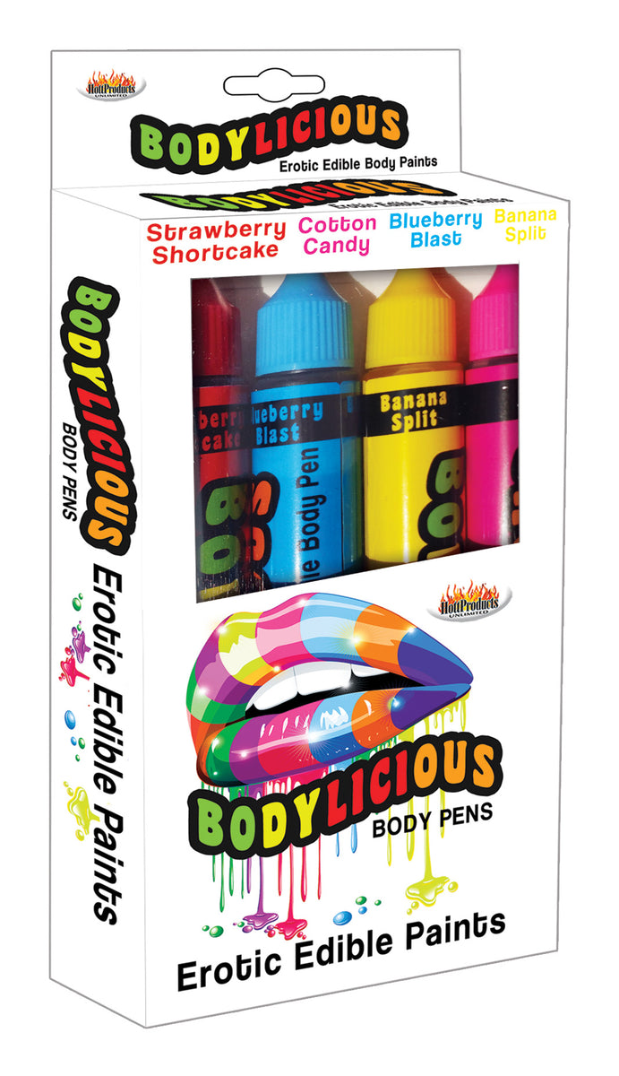 Bodylicious Edible Body Pens - 4pk. - Assorted  Flavors Hott Products