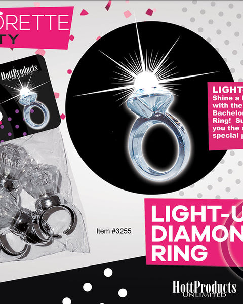 Light Up Diamond Ring 5 Pk Hott Products