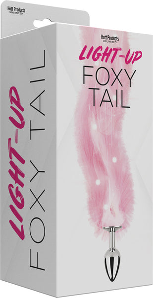 Foxy Tail - Light Up Faux Fur Butt Plug - Plug Hott Products