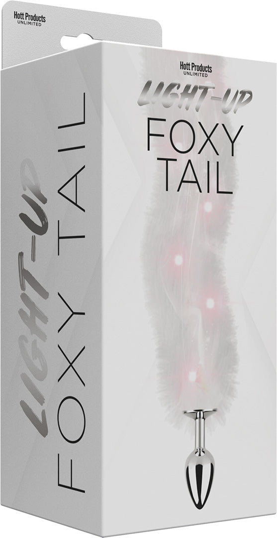 Foxy Tail - Light Up Faux Fur Butt Plug - Plug Hott Products