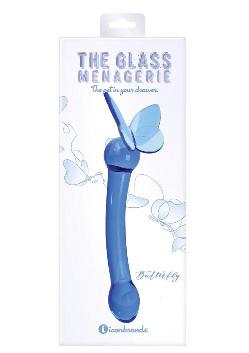 Glass Menagerie - Butterfly Glass G-Spot - Dark Blue Icon Brands