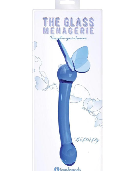 Glass Menagerie - Butterfly Glass G-Spot - Dark Blue Icon Brands