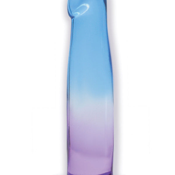 Shades, 6.25" G-Spot Jelly Tpr Gradient Dong - Blue and Purple Icon Brands