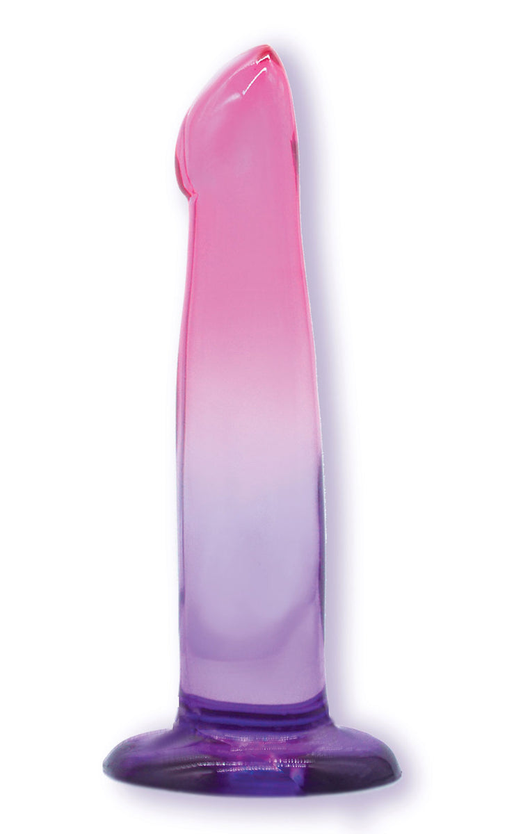 Shades, 6.25" G-Spot Jelly Tpr Gradient Dong - Pink and Purple Icon Brands