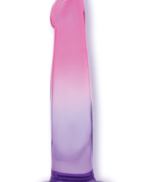 Shades, 6.25" G-Spot Jelly Tpr Gradient Dong - Pink and Purple Icon Brands