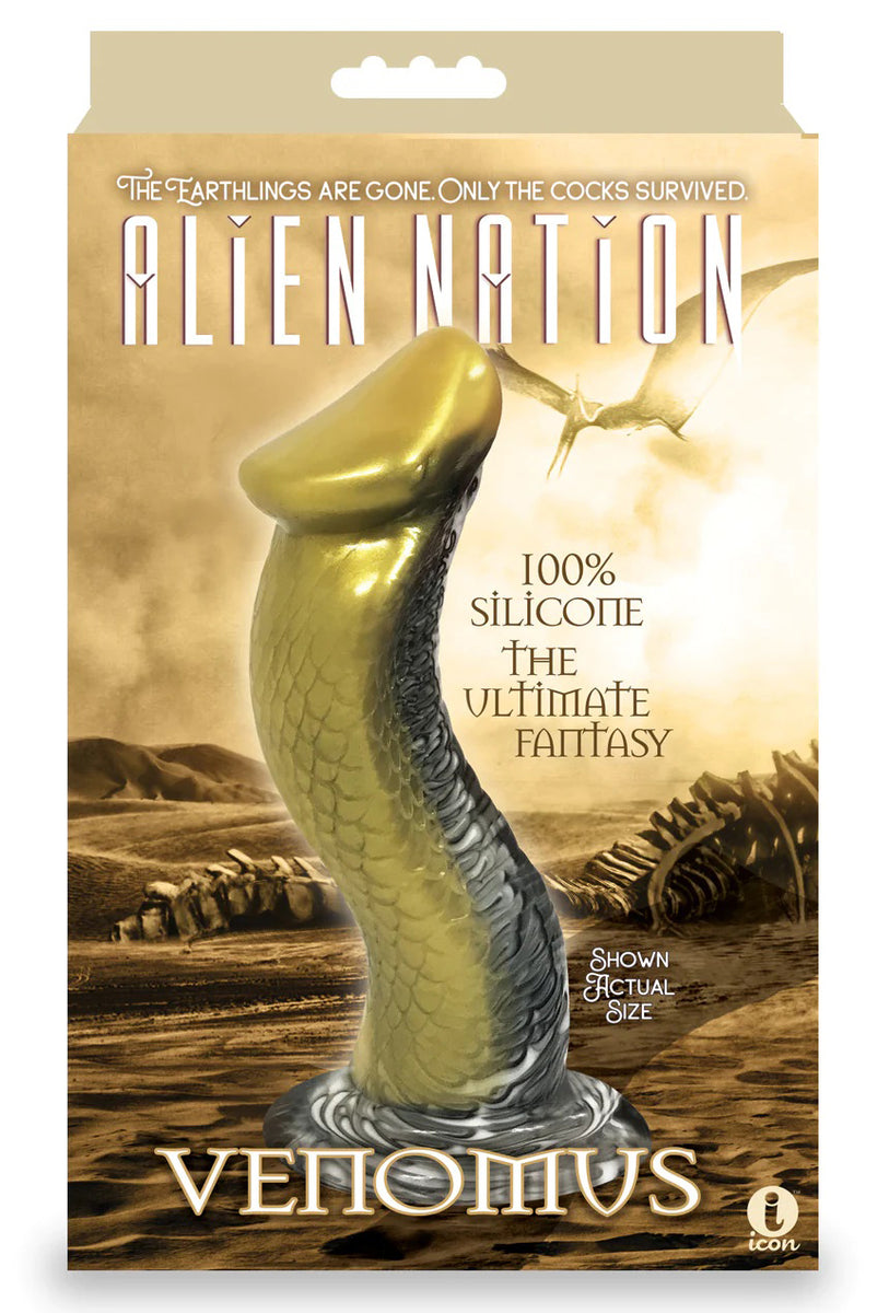 Alien Nation Venomus Silicone Creature Dildo -  Gold Icon Brands