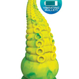 Alien Nation Octopod Silicone Rechargeable  Vibrating Creature Dildo - Yellow and Green Icon Brands