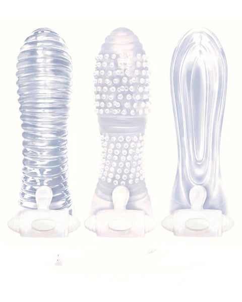 Icon Brands - Vibrating Sextenders 3-Pack - Clear Icon Brands