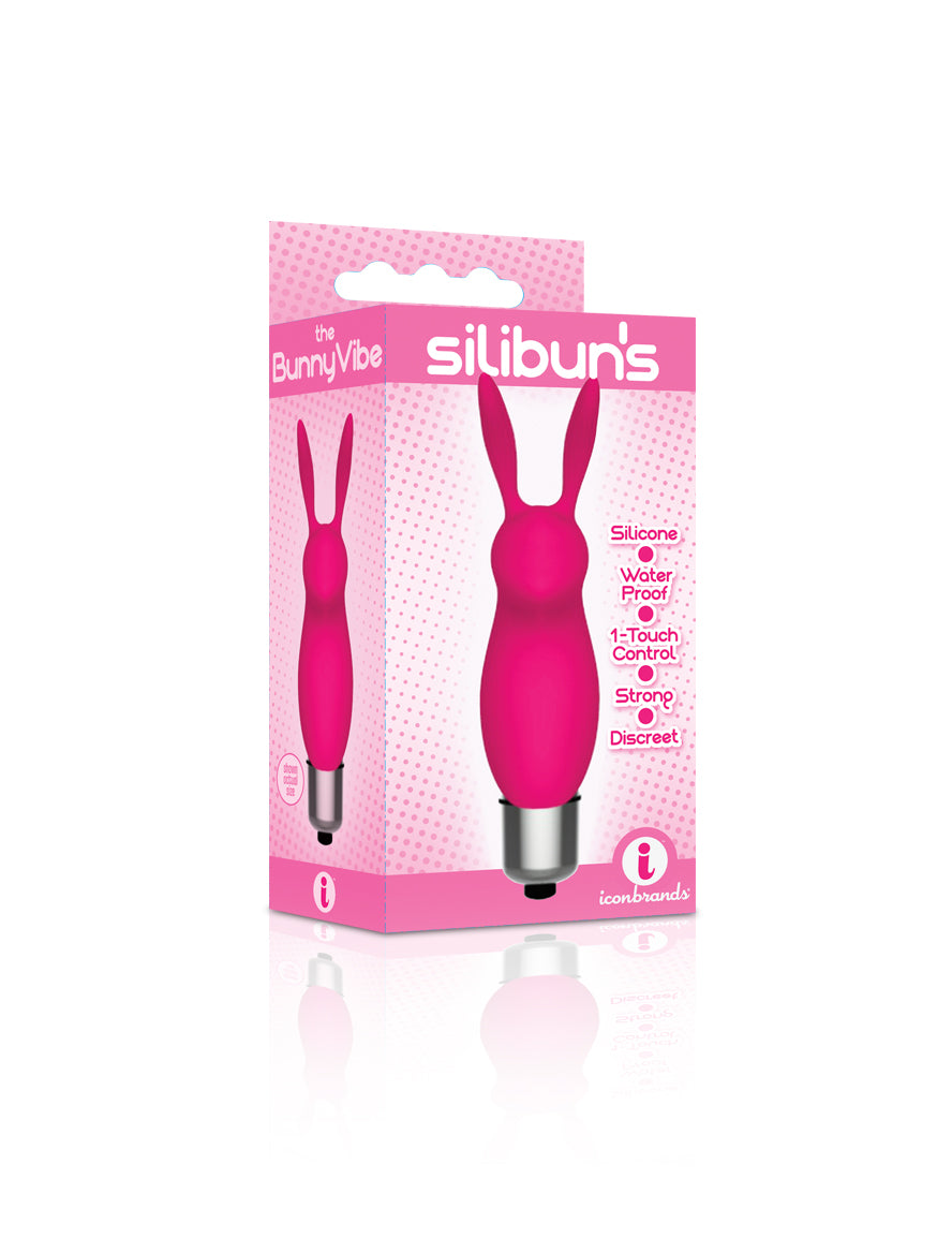 The 9's Silibus Silicone Bunny Bullet - Pink Icon Brands