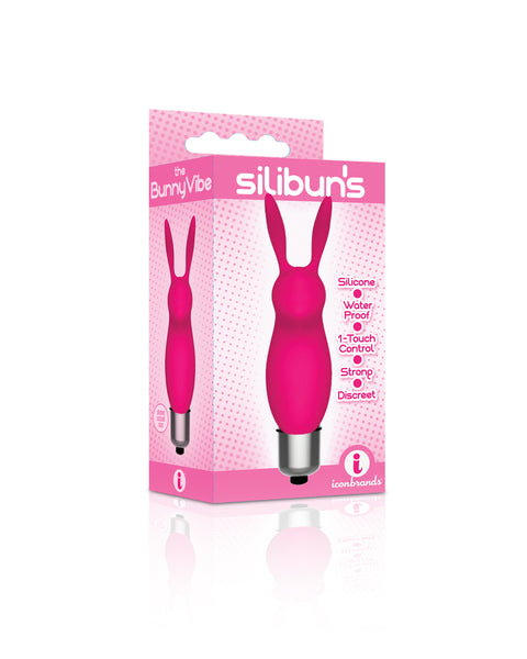 The 9's Silibus Silicone Bunny Bullet - Pink Icon Brands