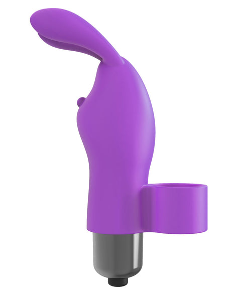 The 9's Flirt Finger Bunny Finger Vibrator - Purple Icon Brands