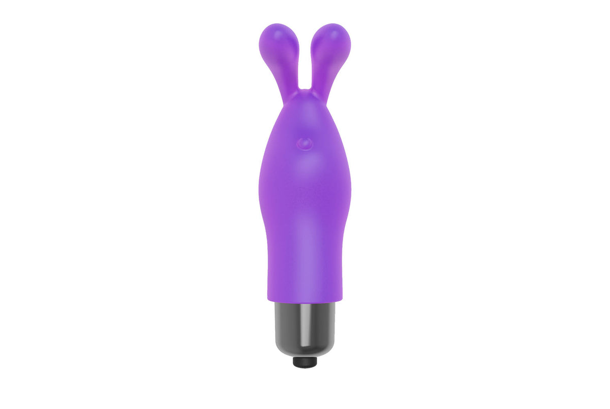 The 9's Flirt Finger Bunny Finger Vibrator - Purple Icon Brands