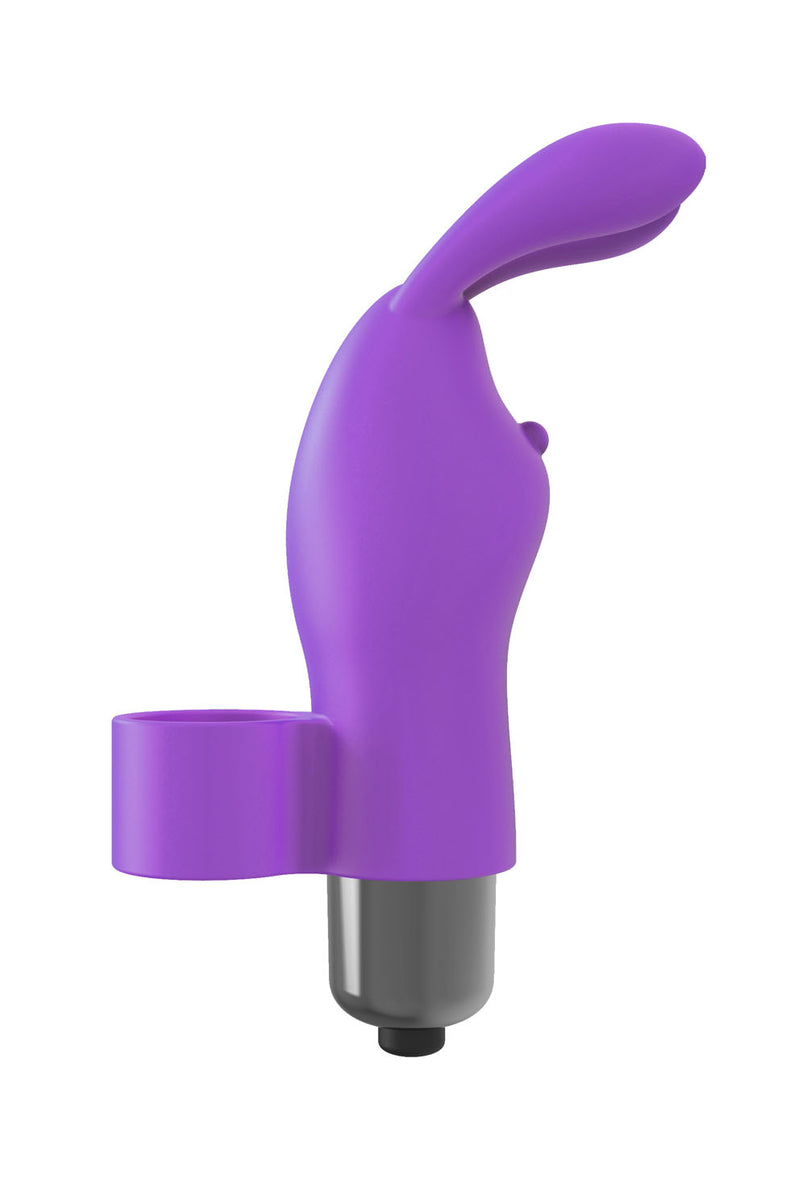 The 9's Flirt Finger Bunny Finger Vibrator - Purple Icon Brands