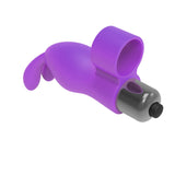 The 9's Flirt Finger Bunny Finger Vibrator - Purple Icon Brands