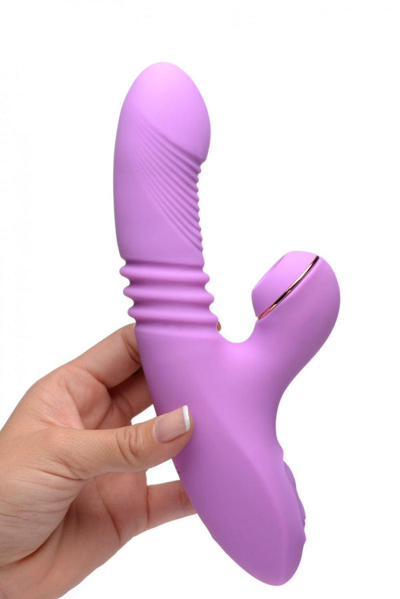 Shegasm Thrusting Suction Rabbit - Purple XR Brands inmi