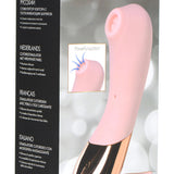 Shegasm Tickle Tickling Clit Stimulator With Suction - Pink XR Brands inmi