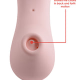 Shegasm Tickle Tickling Clit Stimulator With Suction - Pink XR Brands inmi