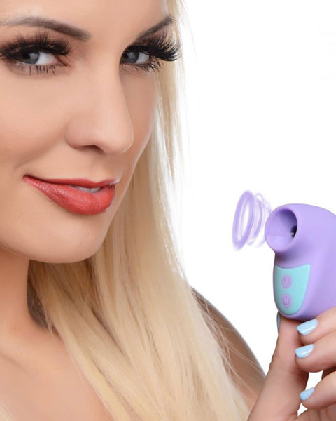 Shegasm Mini 12x Mini Silicone Clit Stimulator - Purple XR Brands inmi