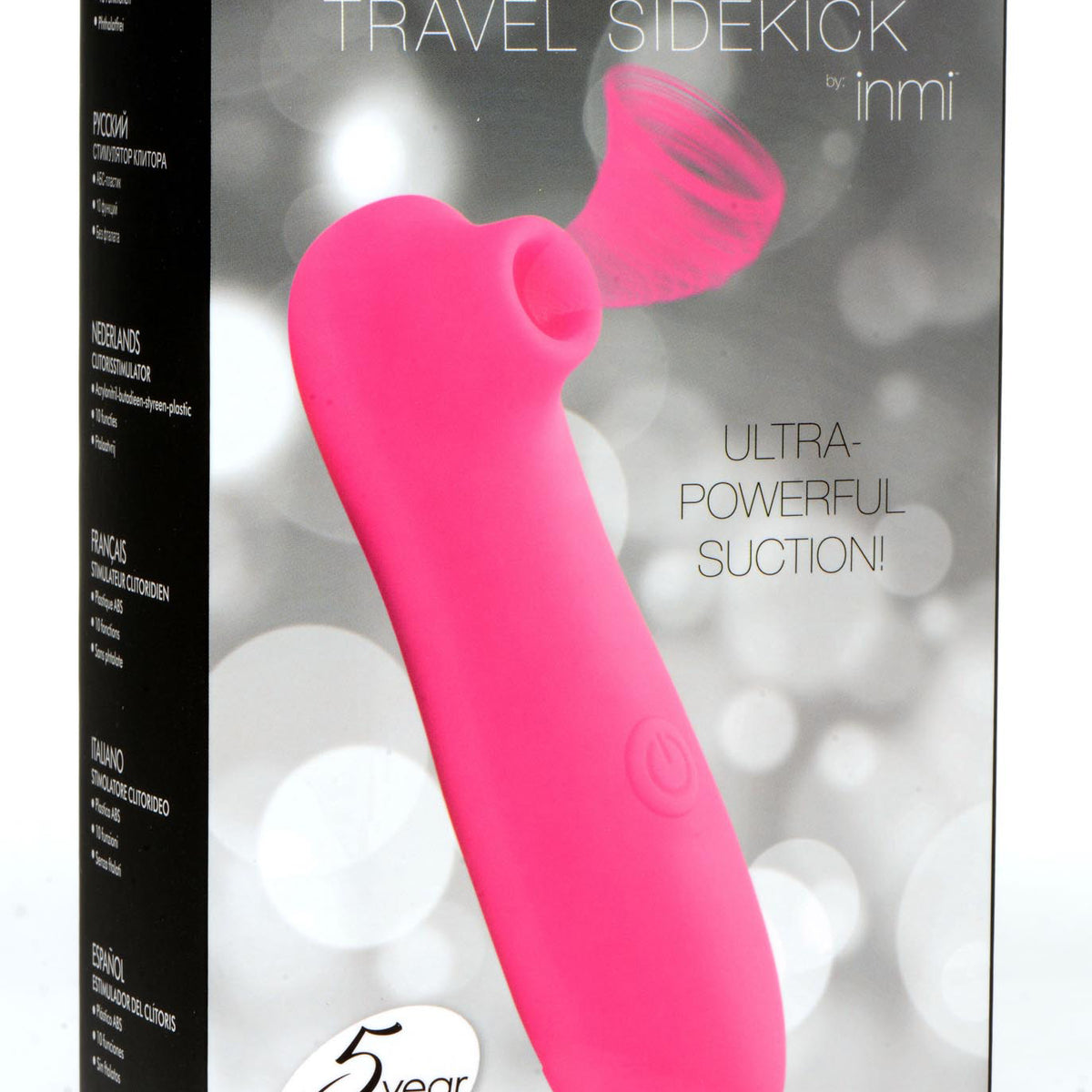 Shegasm Travel Sidekick 10x Suction Clit  Stimulator - Pink XR Brands Shegasm