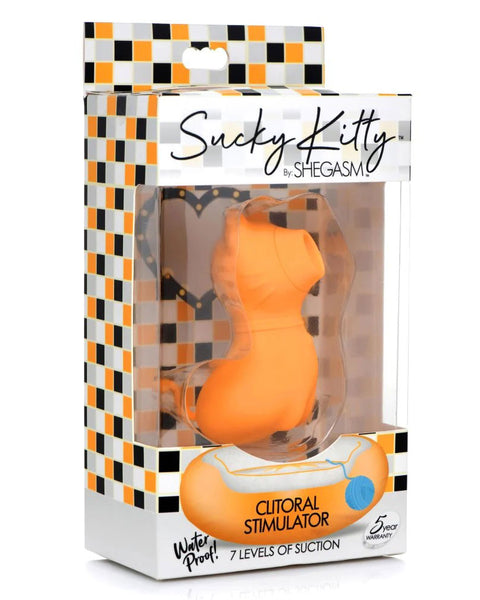 Sucky Kitty 7x Clitoral Stimulator - Orange XR Brands inmi