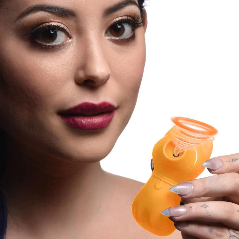 Sucky Kitty 7x Clitoral Stimulator - Orange XR Brands inmi