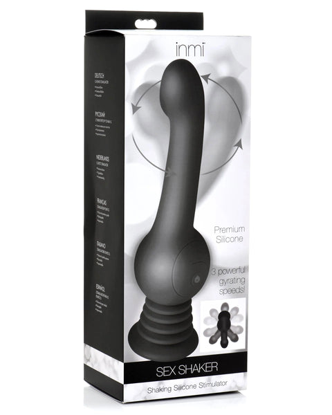 Sex Shaker Shaking Silicone Stimulator - Black XR Brands inmi