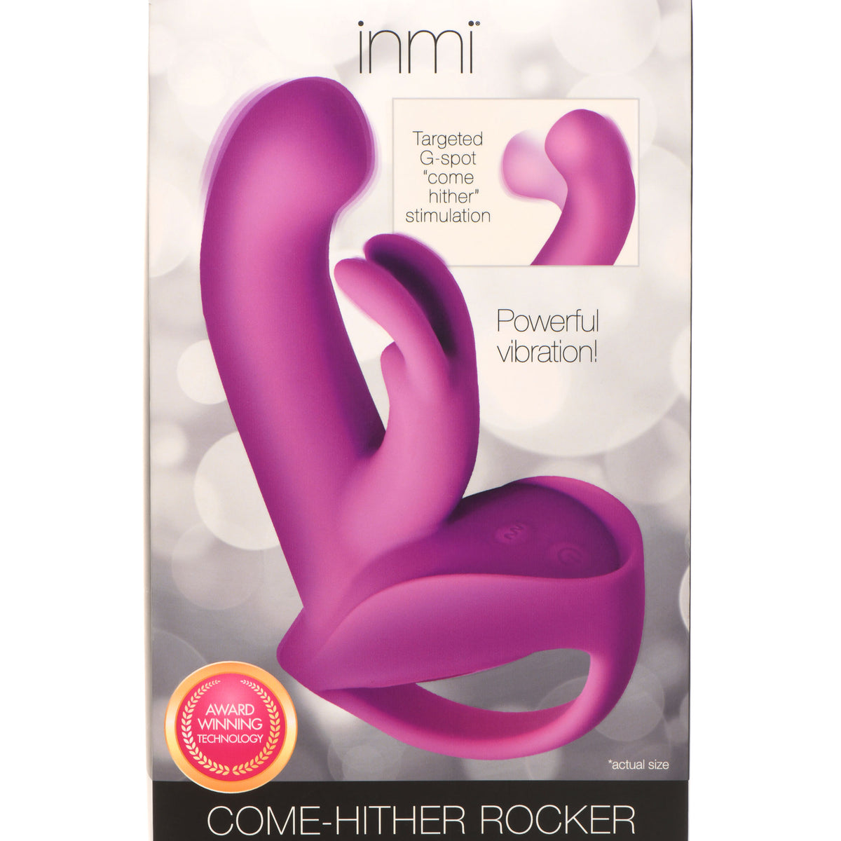 10x Come Hither Rocket Silicone Vibrator - Purple XR Brands inmi