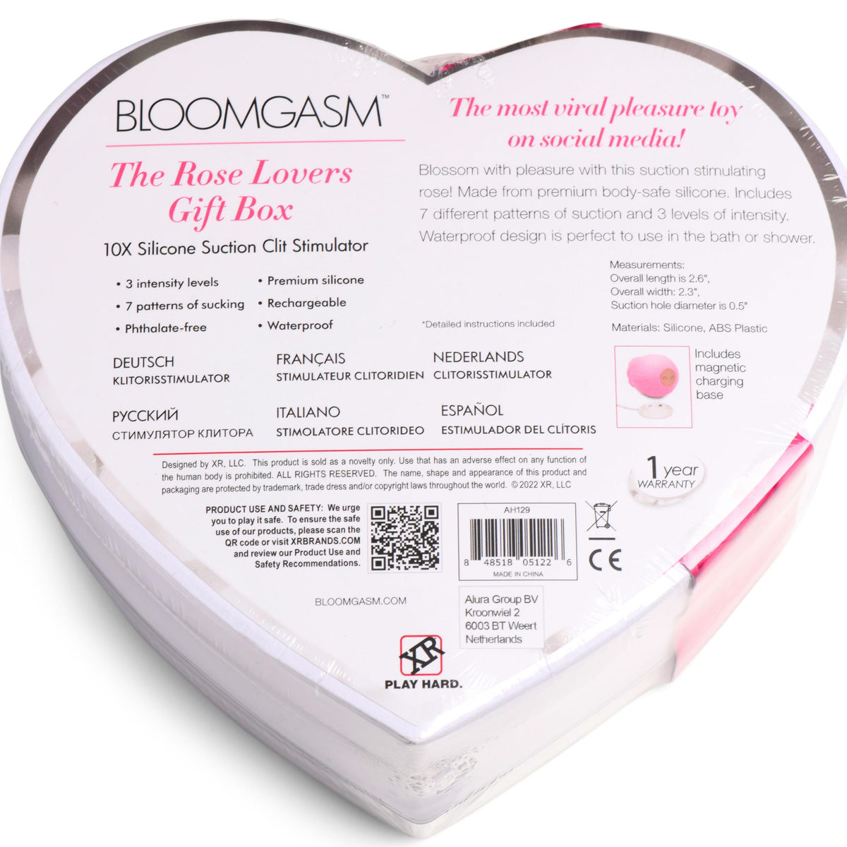 The Rose Lover's Gift Box Bloomgasm - Pink XR Brands inmi