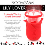 Lily Lover Sucking and Vibrating Clitoral  Stimulator- Red XR Brands inmi