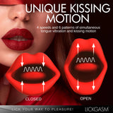 Lickgasm Kiss and Tell Mini Kissing and Vibrating  Clitoral Stimulator - Red XR Brands Shegasm