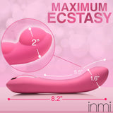 Extreme-G Inflating G-Spot Silicone Vibrator -  Pink XR Brands inmi