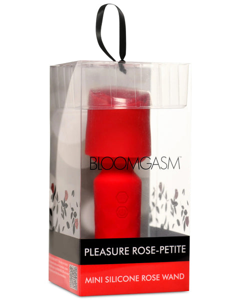 Pleasure Rose-Petite Mini Silicone Rose Wand - Red XR Brands inmi