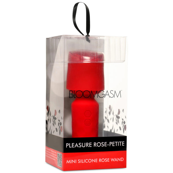 Pleasure Rose-Petite Mini Silicone Rose Wand - Red XR Brands inmi