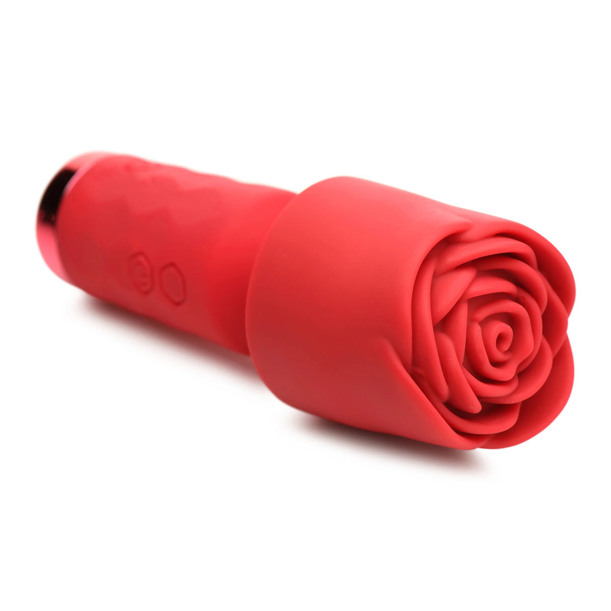 Pleasure Rose-Petite Mini Silicone Rose Wand - Red XR Brands inmi