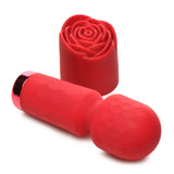 Pleasure Rose-Petite Mini Silicone Rose Wand - Red XR Brands inmi