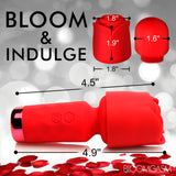 Pleasure Rose-Petite Mini Silicone Rose Wand - Red XR Brands inmi