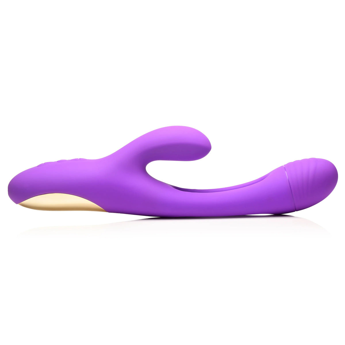 Tri-Flick Flicking Silicone Rabbit Vibrator -  Purple XR Brands inmi