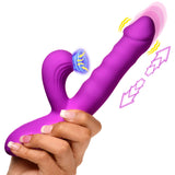 Thrust Wave Thrusting and Sucking Rabbit Vibrator  - Purple XR Brands Shegasm