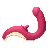 Tease and Please Thrusting and Licking Vibrator -  Fuchsia XR Brands Shegasm