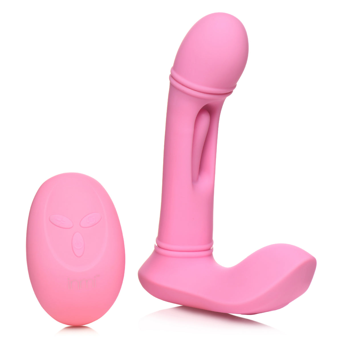 Flickers G-Flick Flicking G-Spot Vibrator With  Remote - Pink XR Brands inmi