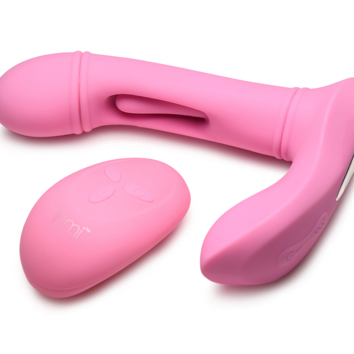 Flickers G-Flick Flicking G-Spot Vibrator With  Remote - Pink XR Brands inmi