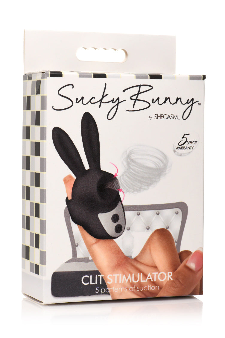 Sucky Bunny Clit Stimulator - Black XR Brands inmi