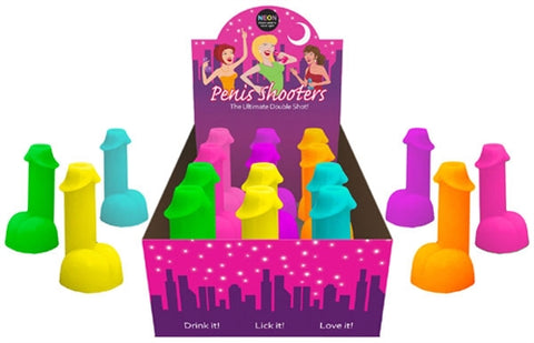 Neon Penis Shooters - 12 Piece Display Kheper Games