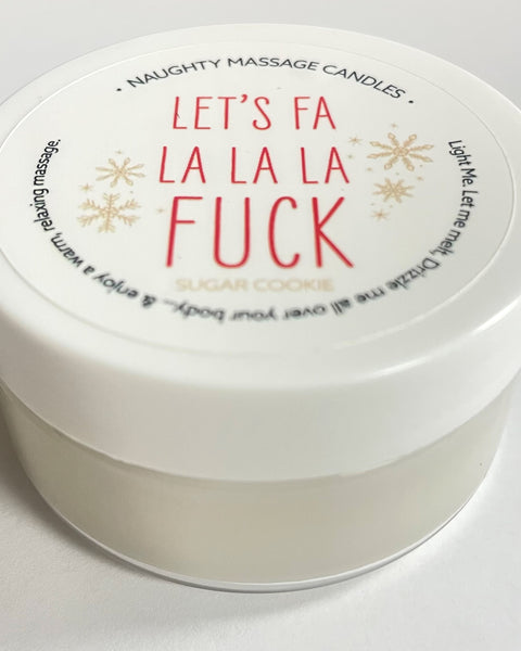 Let's Fa La La La Fuck Massage Candle - Sugar Cookie 1.7 Oz Kama Sutra