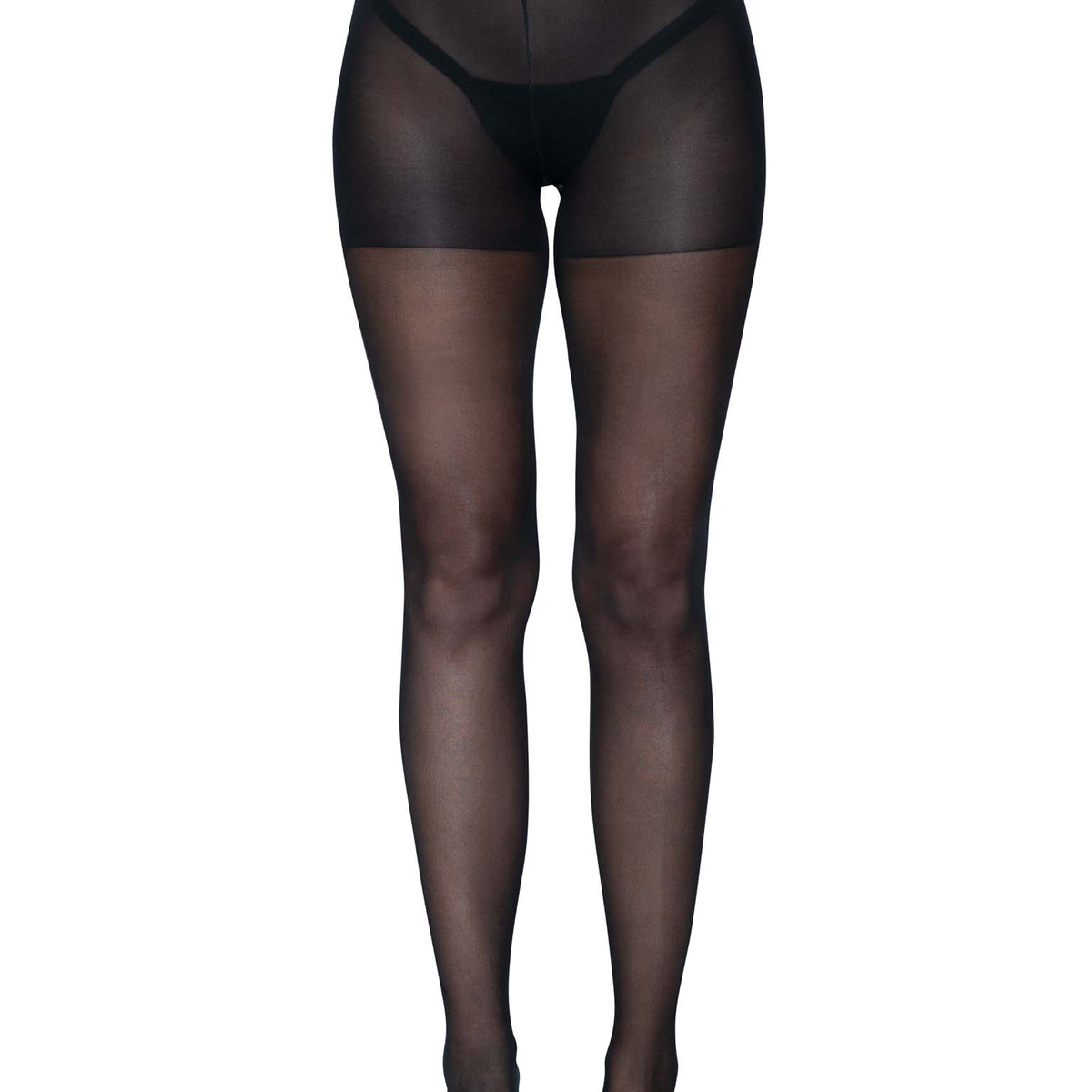 Sheer Open Butt Crotchless Pantyhose - One Size -  Black Leg Avenue