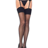 Zara Garter Belt and Stocking - One Size - Black Leg Avenue